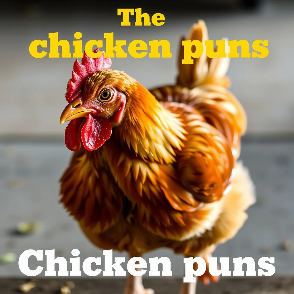 chicken puns illustration