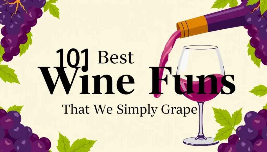 wine puns — 101 Best Wine Puns That Are Simply Grape (Free List)