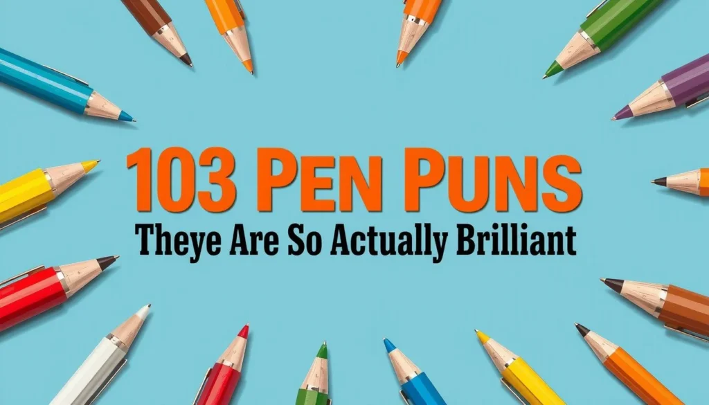 pen puns — 103 Pen Puns That Are So Bad They\'re Actually Brilliant