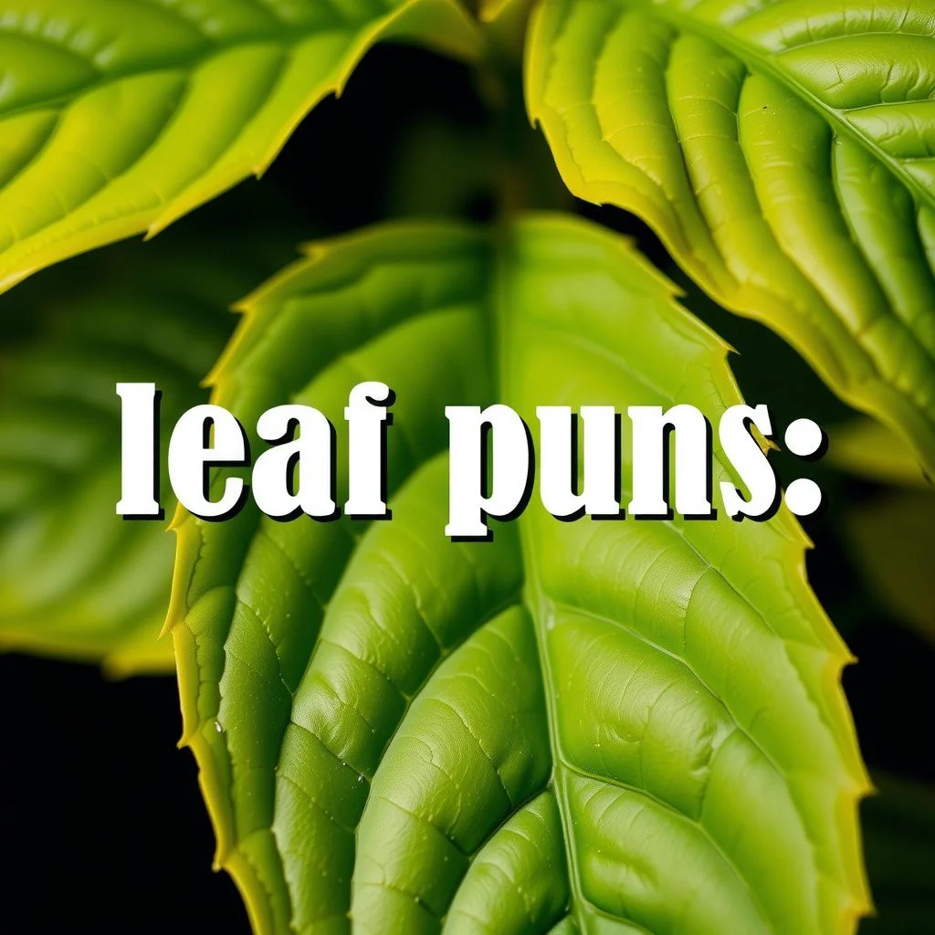 leaf puns illustration