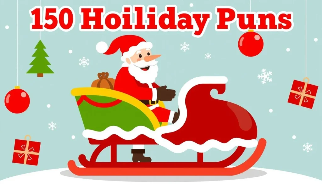 holiday puns — 150 Holiday Puns That Will Sleigh Your Next Party