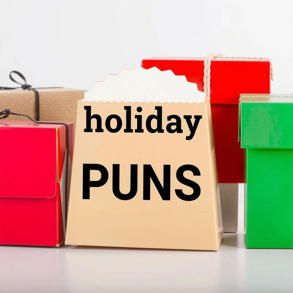 holiday puns illustration