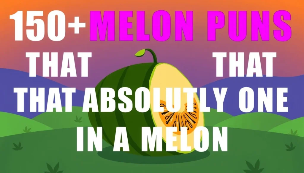 melon puns — 150+ Melon Puns That Are Absolutely One in a Melon