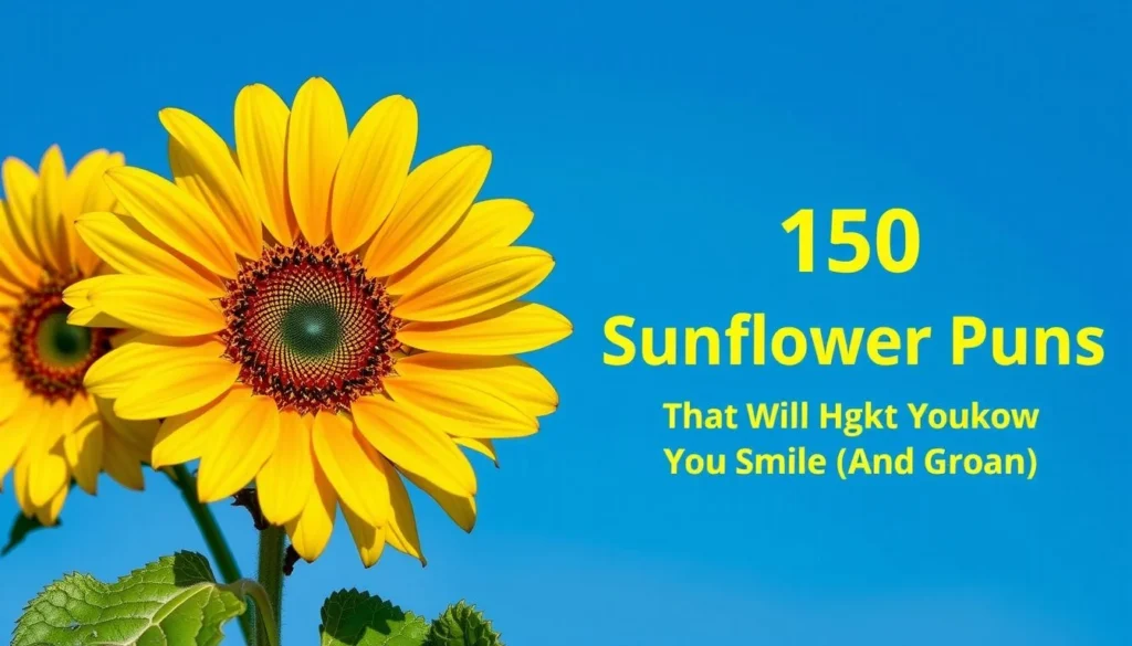 sunflower puns — 150 Sunflower Puns That Will Make You Smile (And Groan)