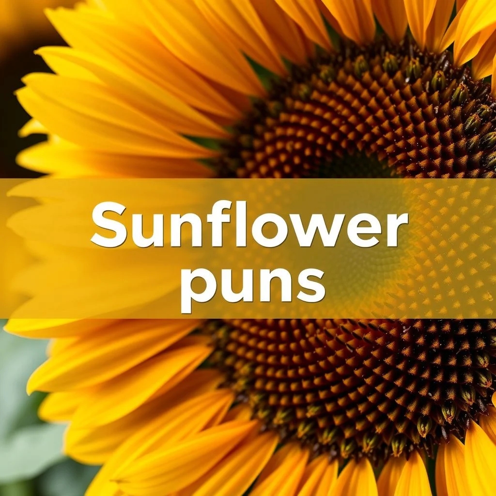 sunflower puns illustration