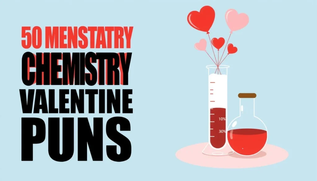 chemistry valentines puns — 50 Chemistry Valentines Puns That Will Make Them React