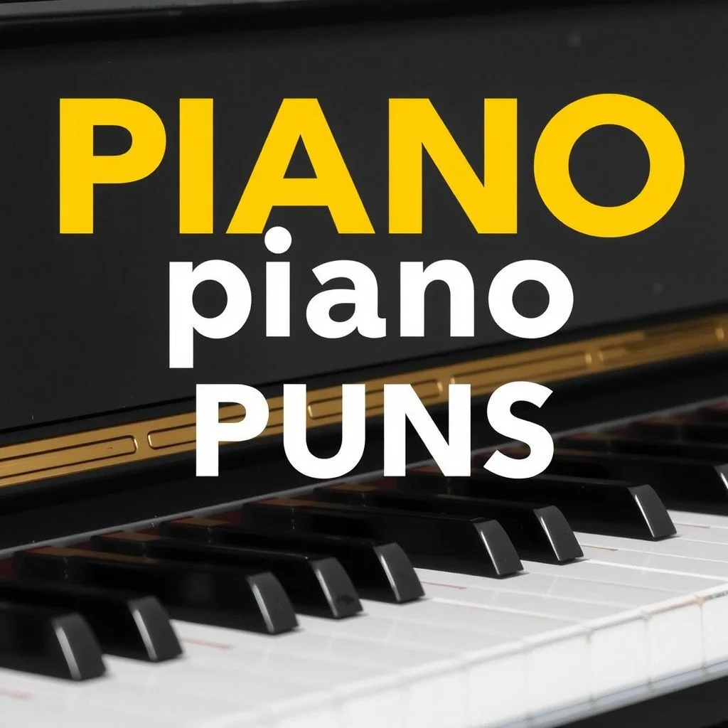 piano puns illustration