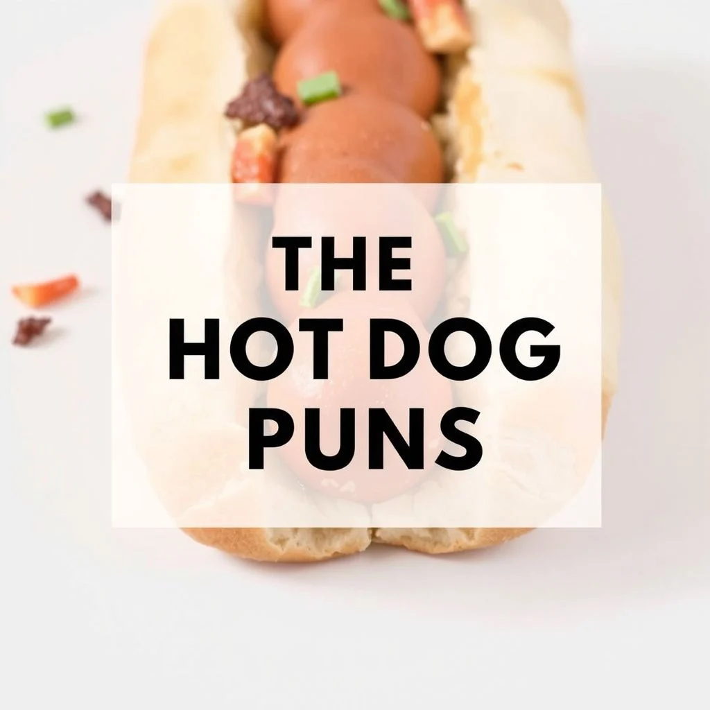 hot dog puns illustration
