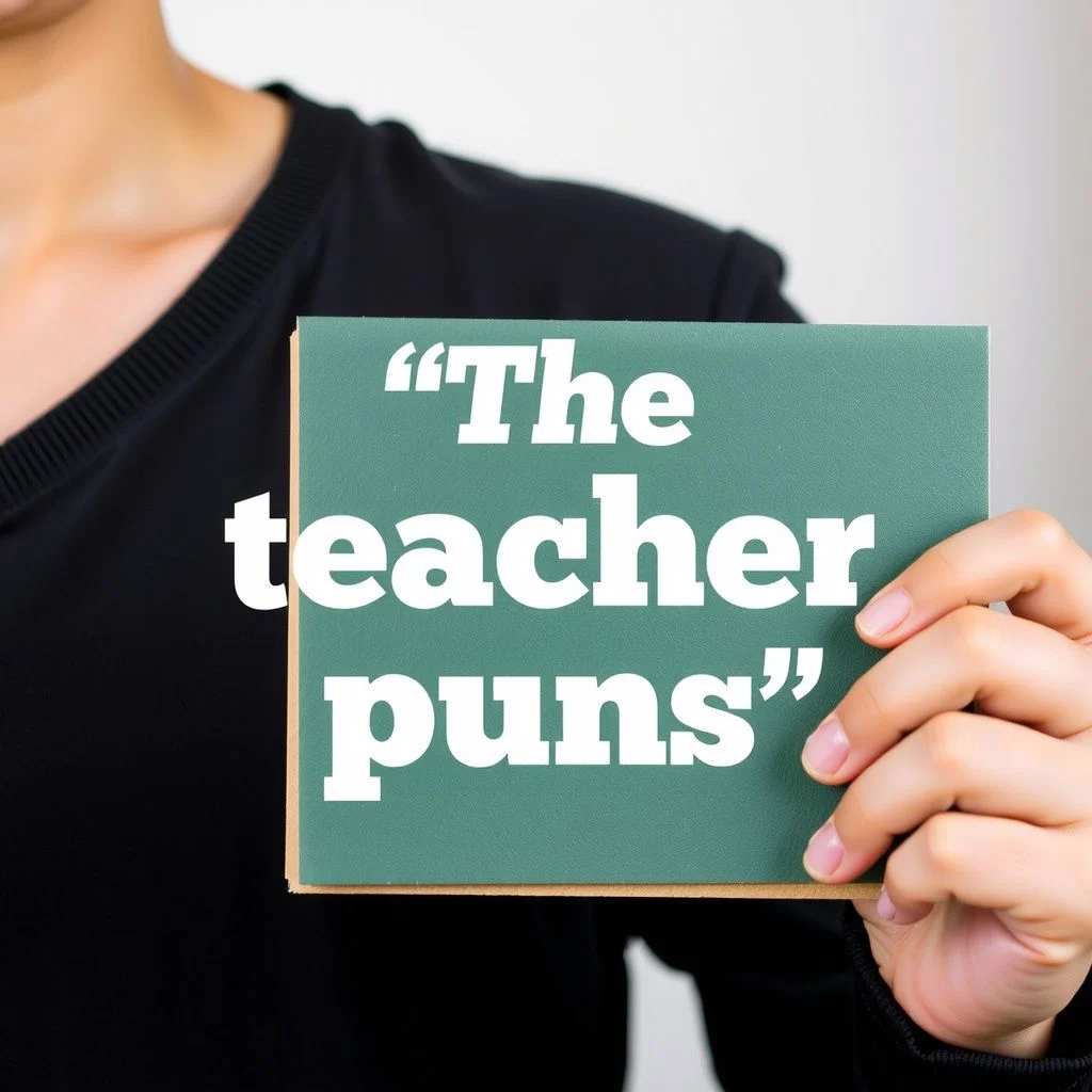 teacher puns illustration