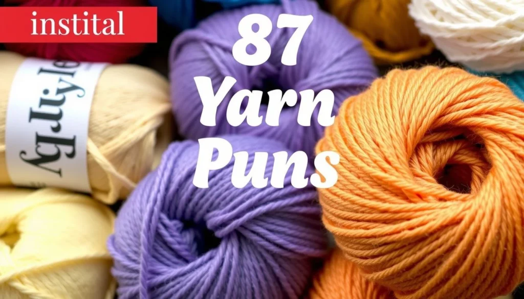 yarn puns — 87 Yarn Puns That Will Have You in Stitches (Knit-Wits Only)