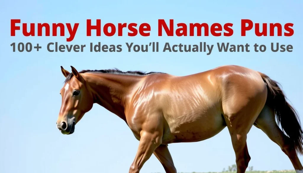 funny horse names puns — Funny Horse Names Puns: 100+ Clever Ideas You\'ll Actually Want to Use