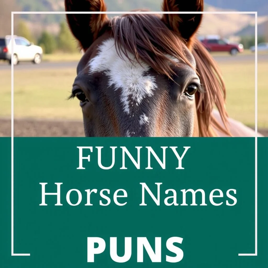 funny horse names puns illustration