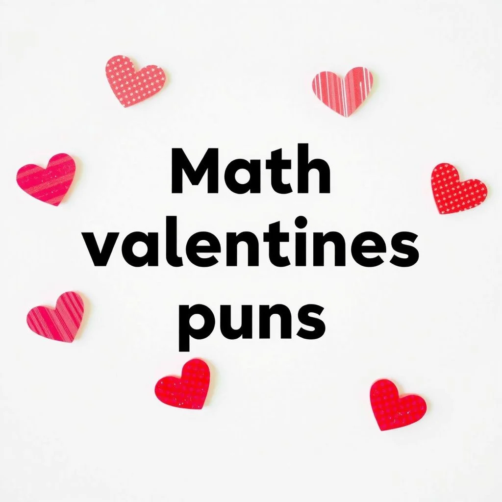 math valentines puns illustration