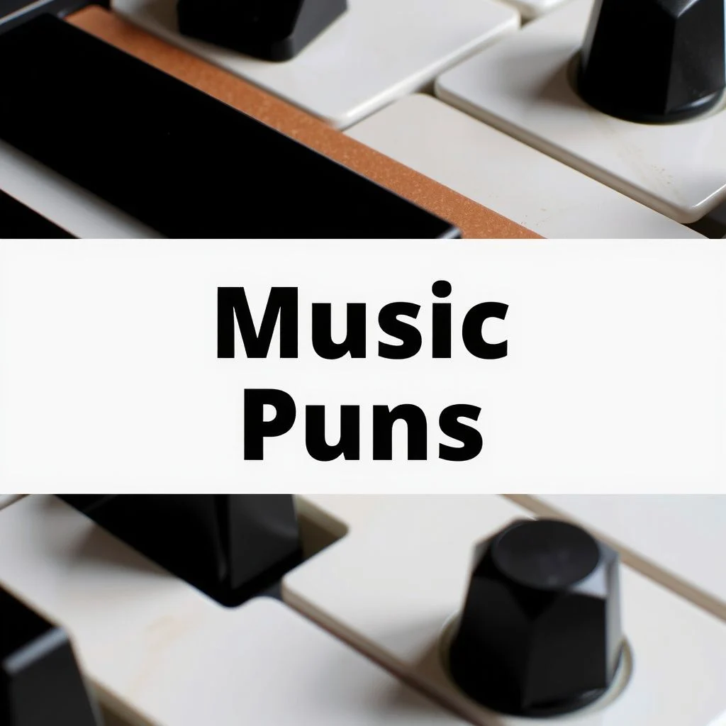 music puns illustration