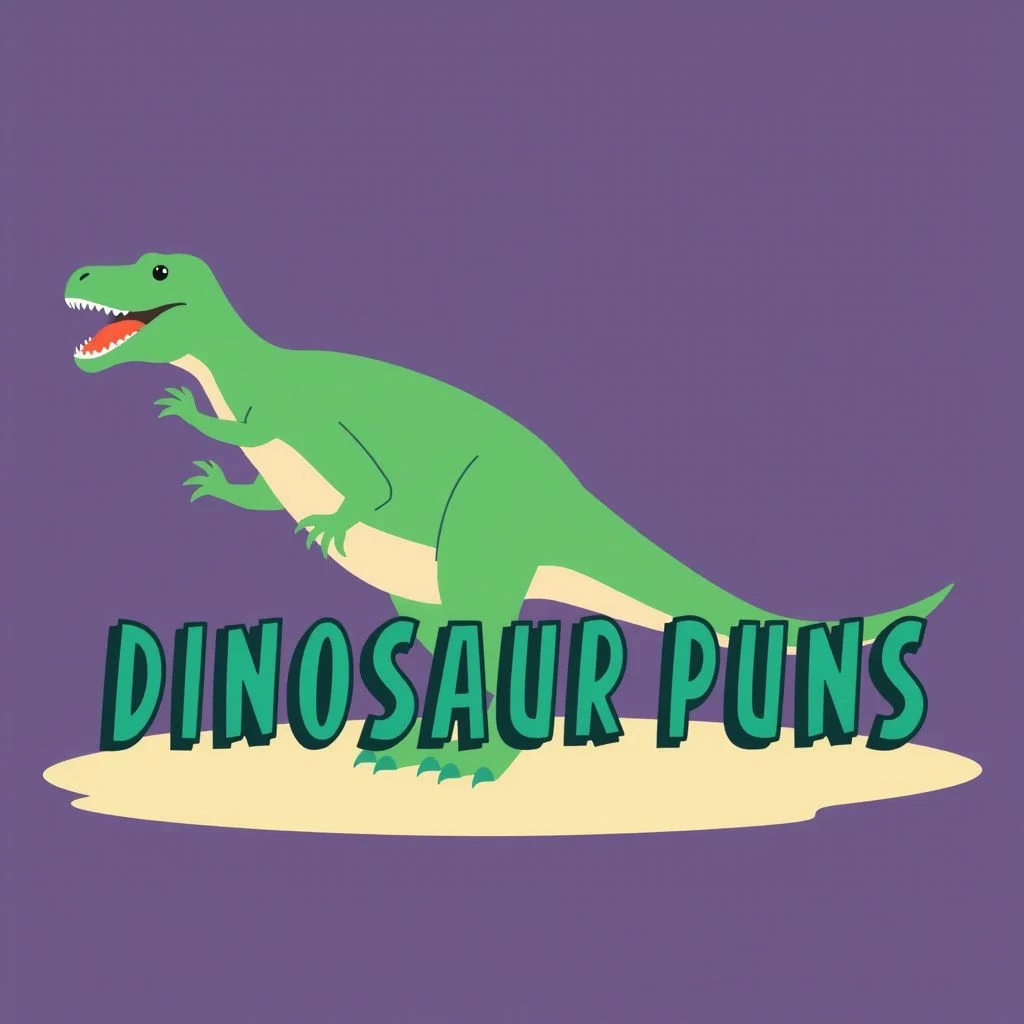 dinosaur puns illustration