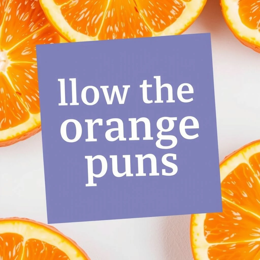 orange puns illustration